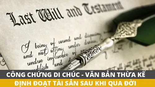 Công chứng di chúc, văn bản thừa kế